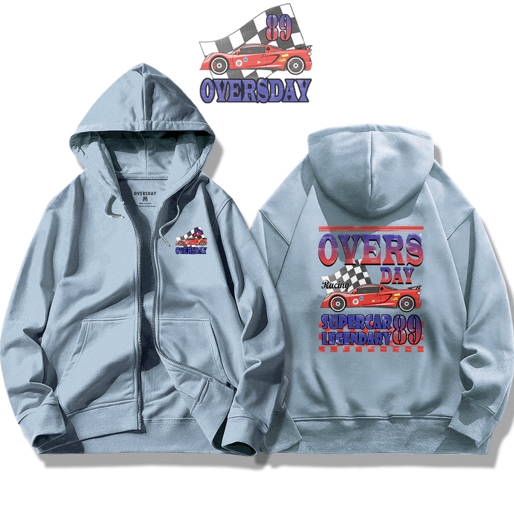 Racing Car 89 / Zip Up Hoodie