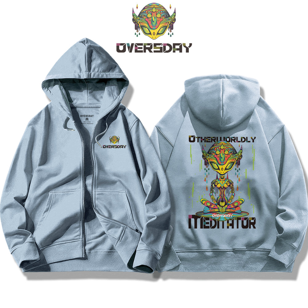 Otherworldly Meditator / Zip Up Hoodie