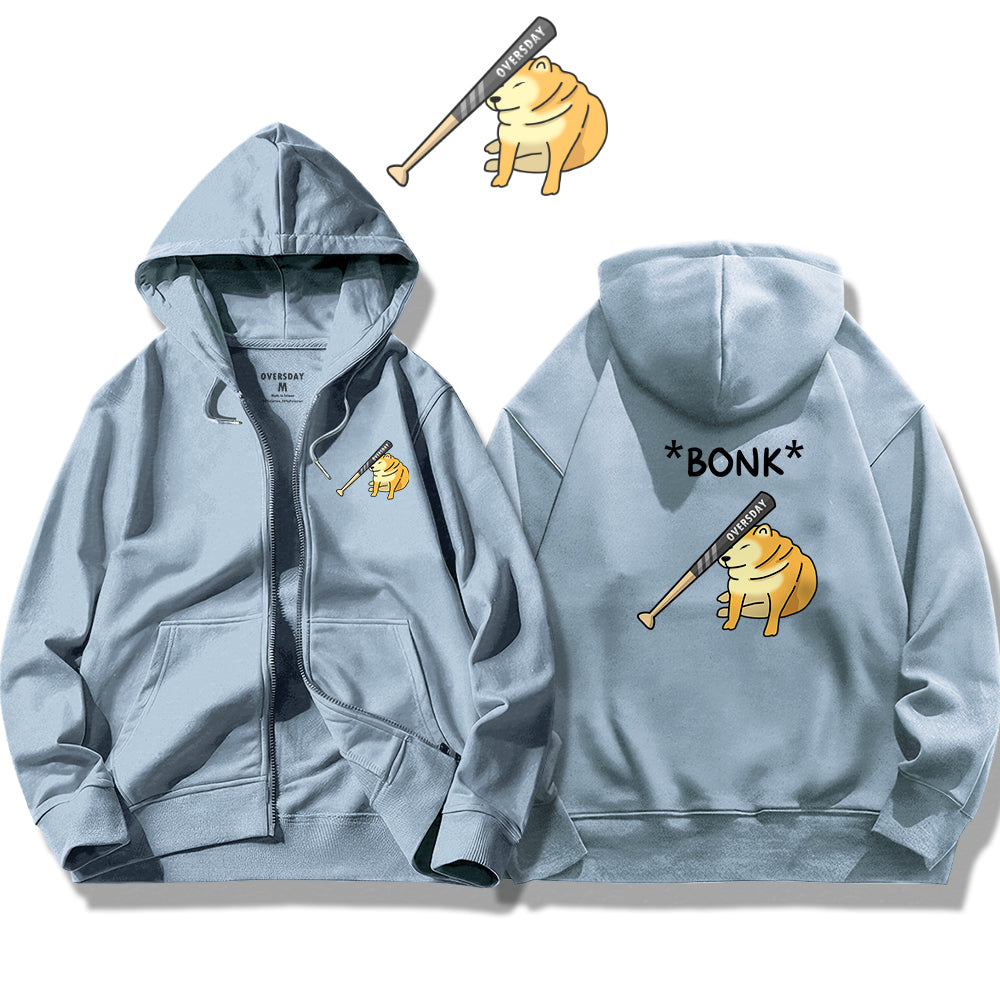 Bonk / Zip Up Hoodie