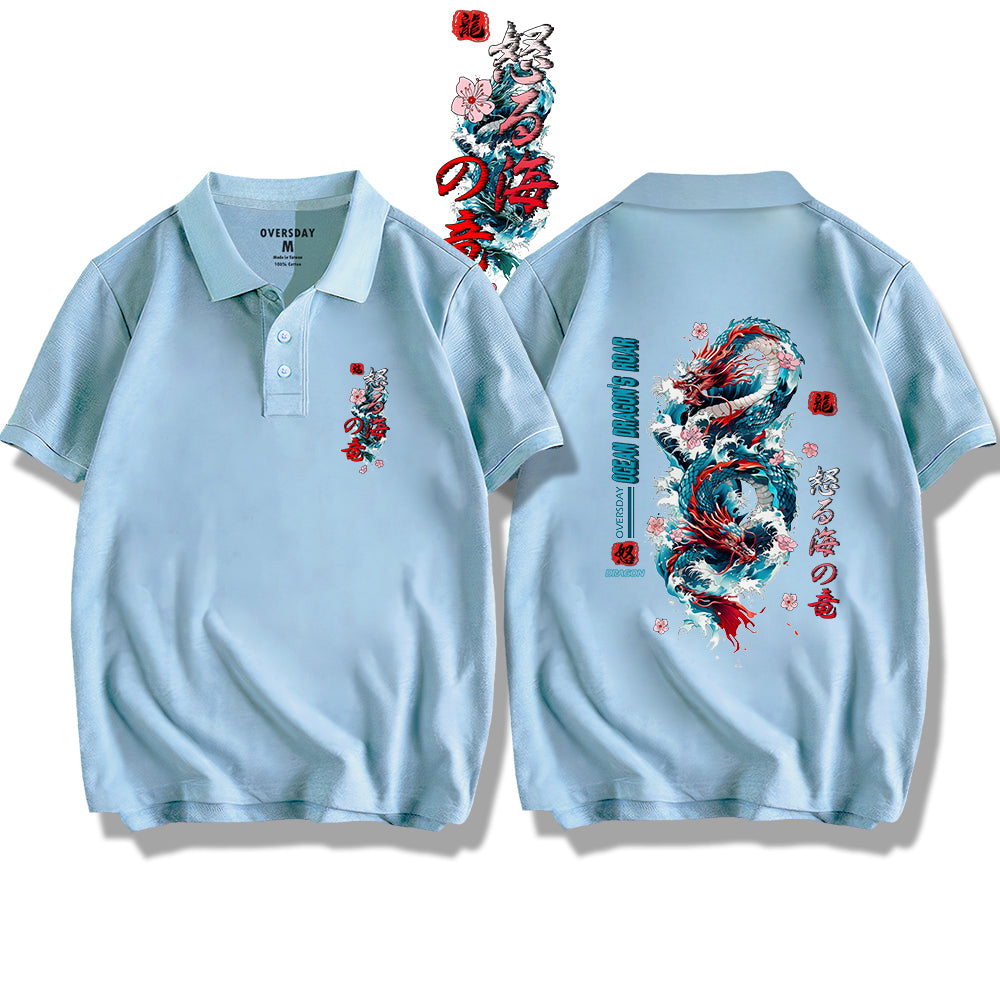 Ocean Dragon's Roar / Polo Shirt