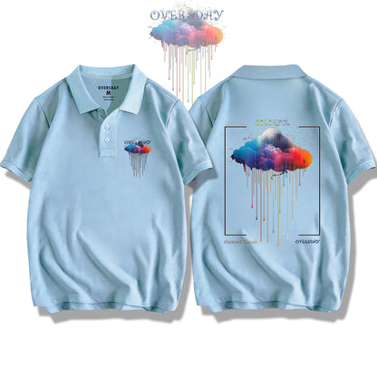 Colorful Abstract Clouds / Polo Shirt