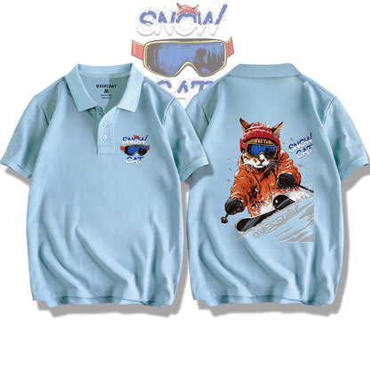 Pro Skier Cat / Polo Shirt