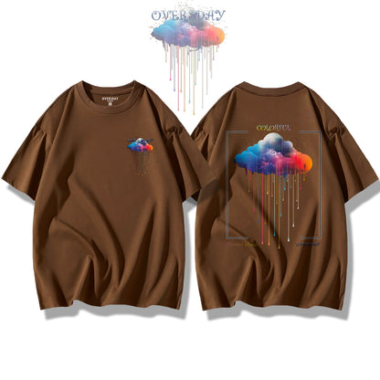 Colorful Abstract Clouds / Loose Tee