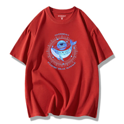 Cosmic Blue Whale / Loose Tee