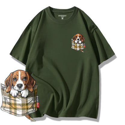 Tartan Pocket Beagle / Loose Tee