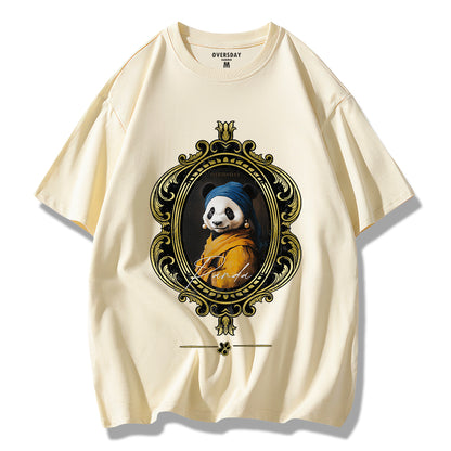 Pearl Earring Panda / Loose Tee