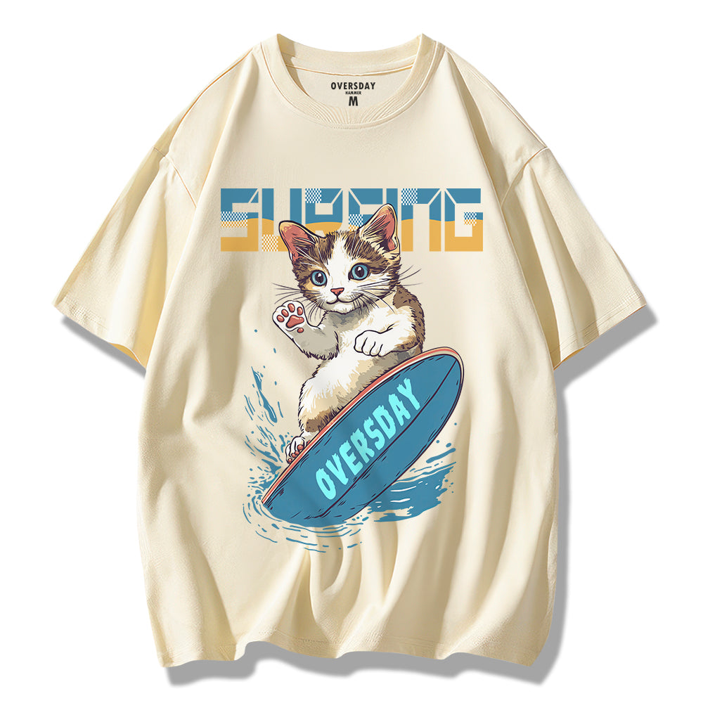 Surfing Cool Cat / Loose Tee