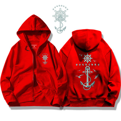 Anchor of Ocean / Zip Up Hoodie