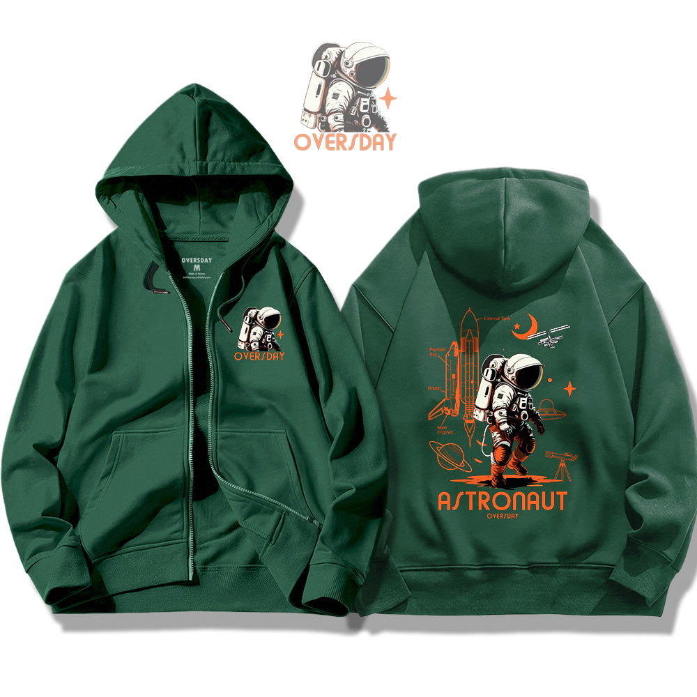 Astronaut / Zip Up Hoodie