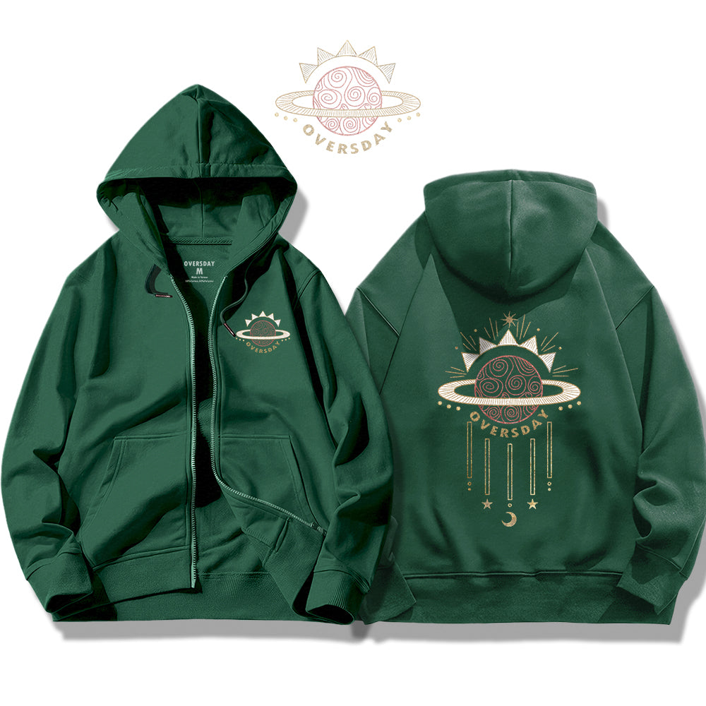 Exploding Planet / Zip Up Hoodie