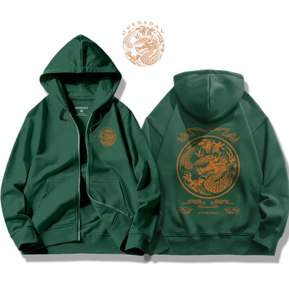 Emperor Dragon Pattern / Zip Up Hoodie