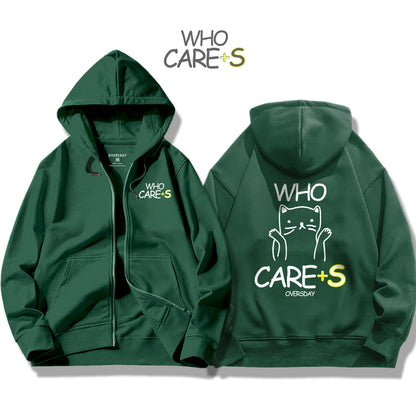 Who Cares / Zip Up Hoodie