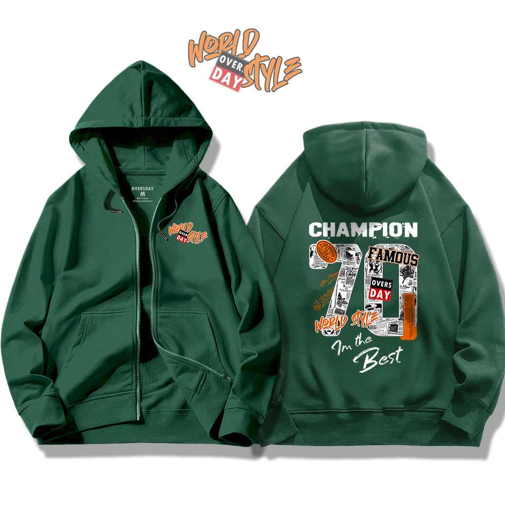 World Style / Zip Up Hoodie