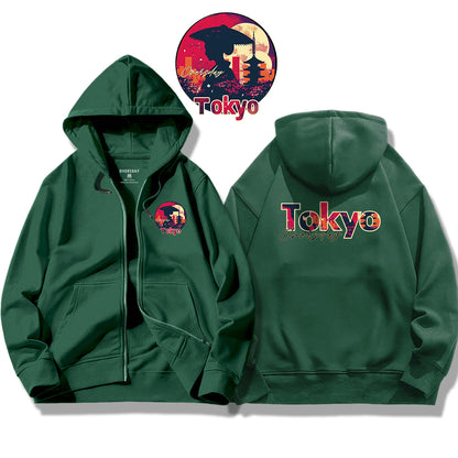 Tokyo Sunset / Zip Up Hoodie