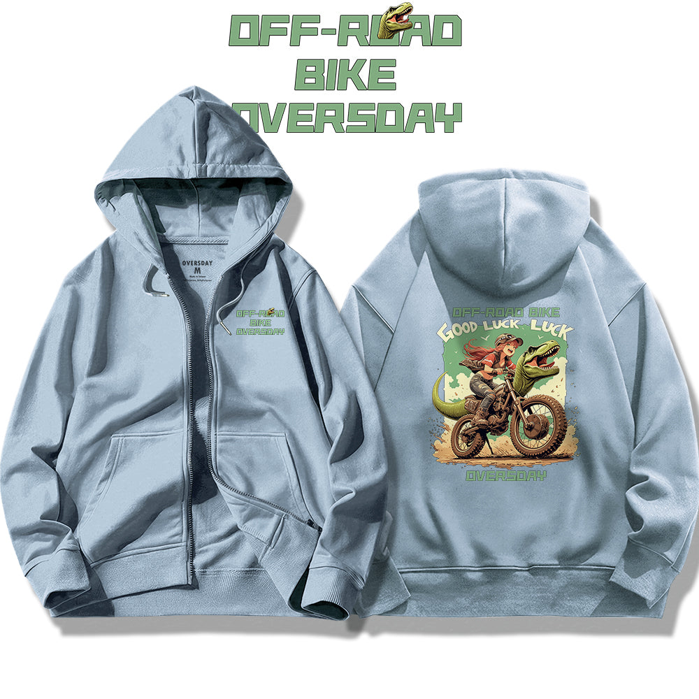 Dinosaur Off-Road / Zip Up Hoodie