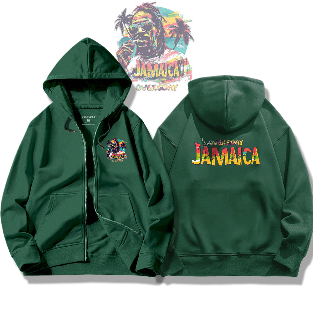 Cool Jamaican / Zip Up Hoodie