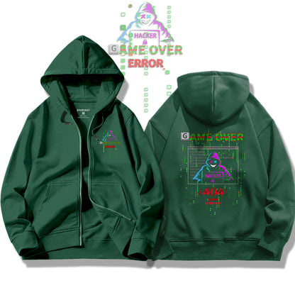 Hacker Terminator / Zip Up Hoodie