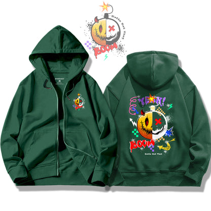 Destructive Smile / Zip Up Hoodie