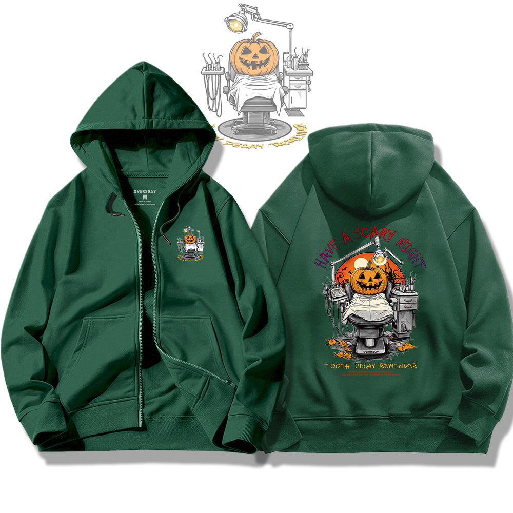 Frightful Dentist Night / Zip Up Hoodie