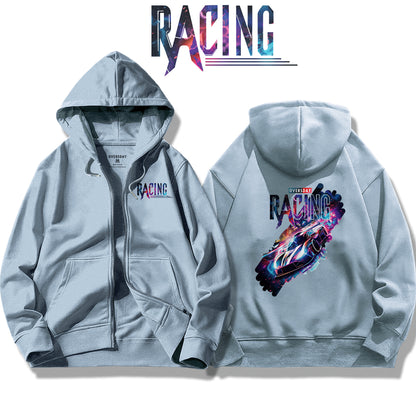 Neon Raceway / Zip Up Hoodie