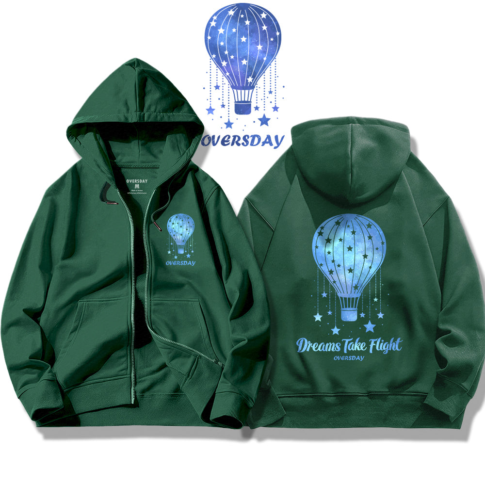 Dreams Take Flight / Zip Up Hoodie