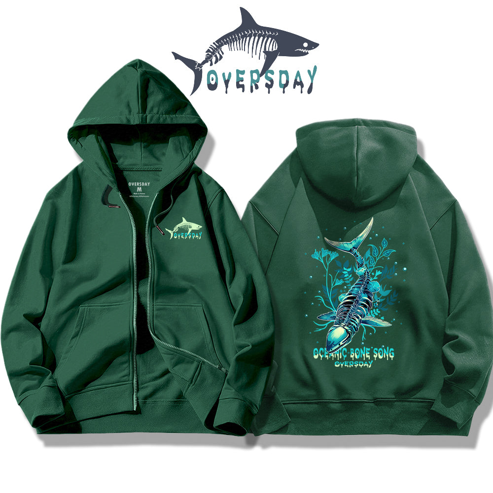 Oceanic Bone Song / Zip Up Hoodie