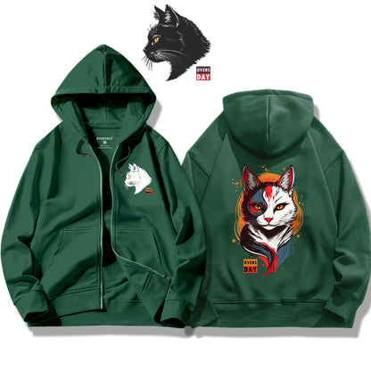 Masked Spirit Cat / Zip Up Hoodie