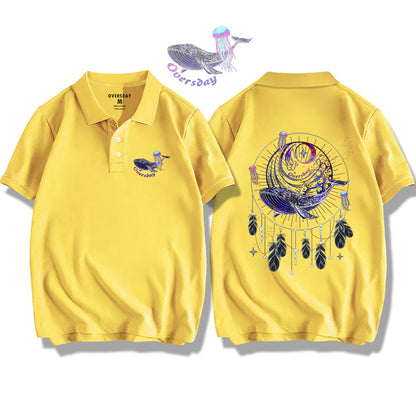 Dream Catcher of Blue Whale / Polo Shirt