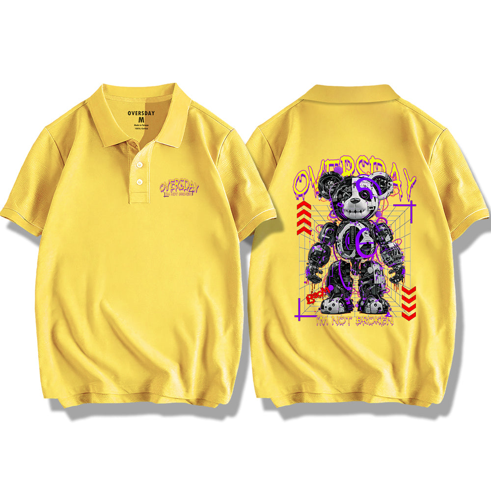 Moldy Mecha Bear / Polo Shirt