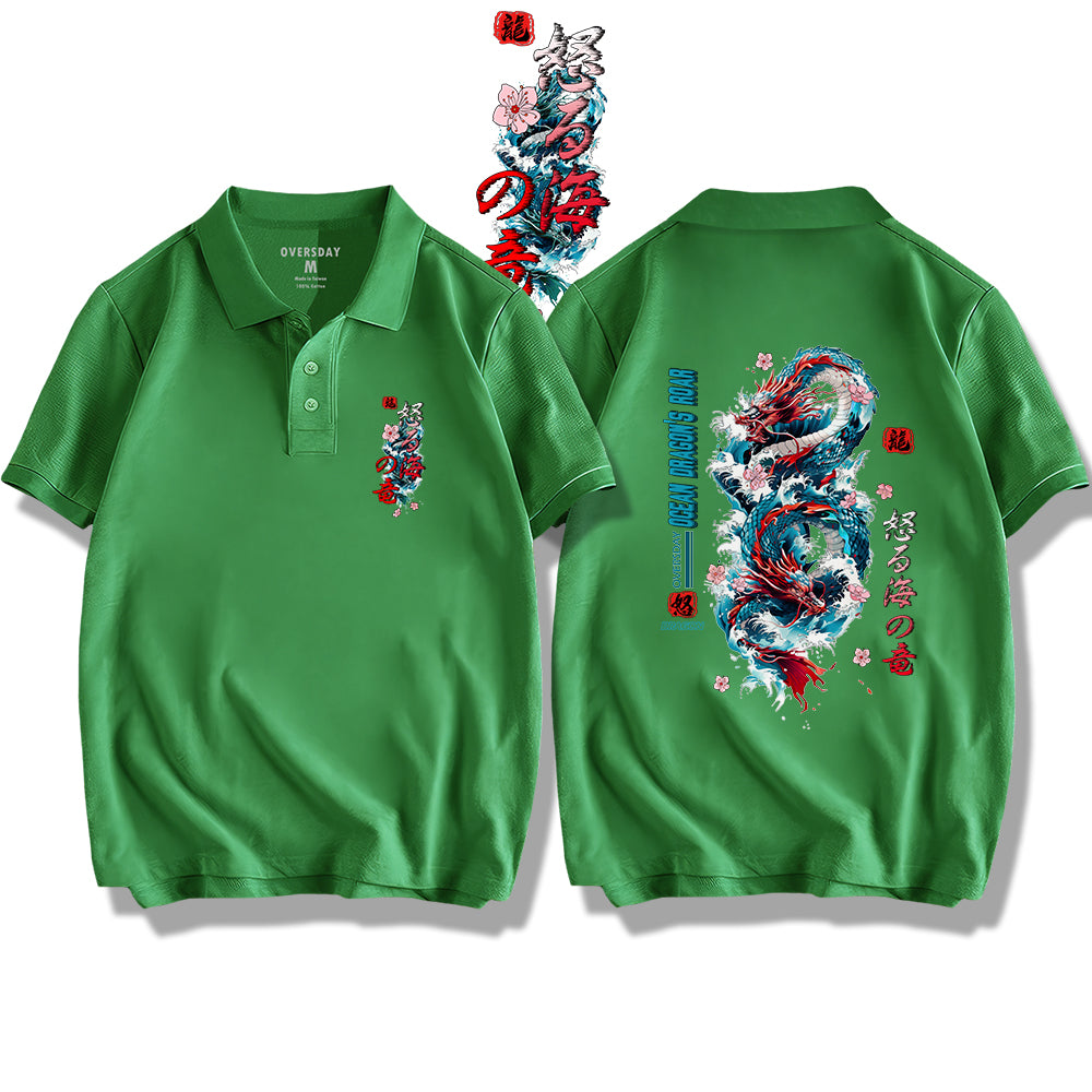 Ocean Dragon's Roar / Polo Shirt