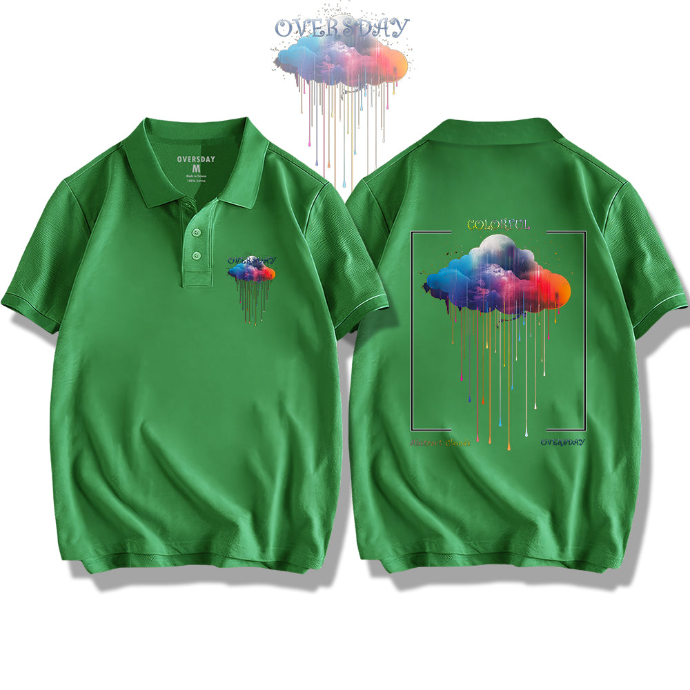 Colorful Abstract Clouds / Polo Shirt