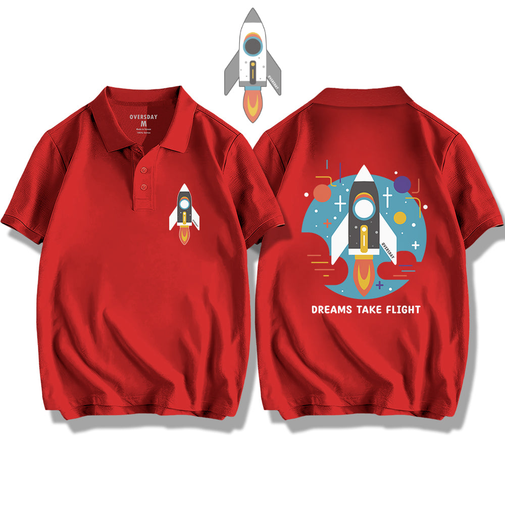 Rocket-Dreams Take Flight / Polo Shirt