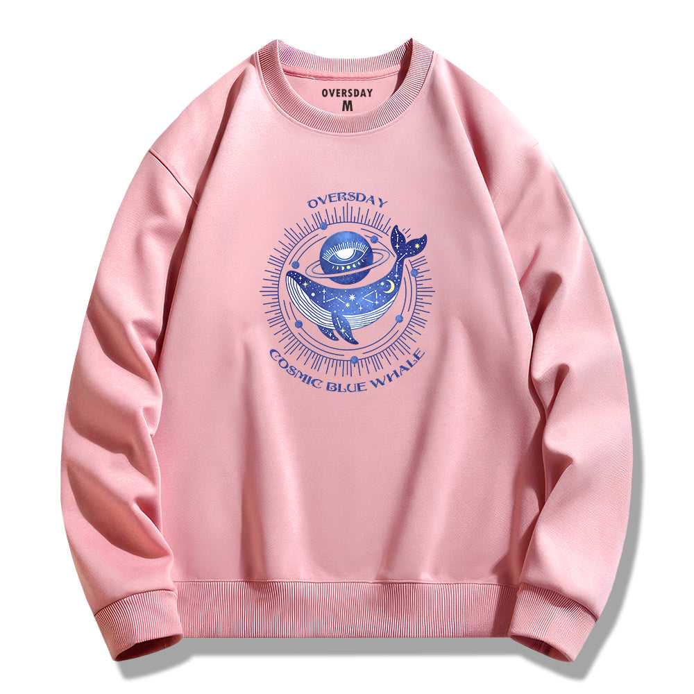 Cosmic Blue Whale / Sweatshirt