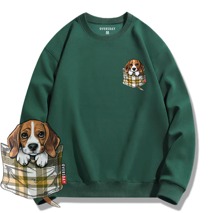 Tartan Pocket Beagle / Sweatshirt