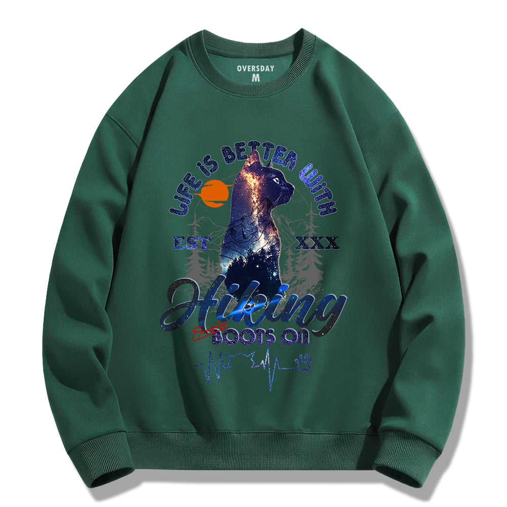 Black Cat Galaxy / Sweatshirt