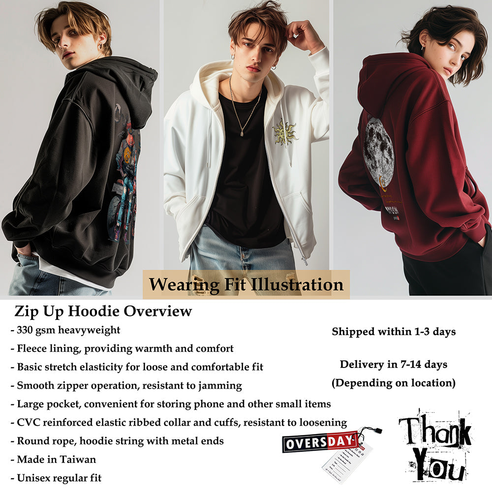 While the Sun is Shining / Zip Up Hoodie