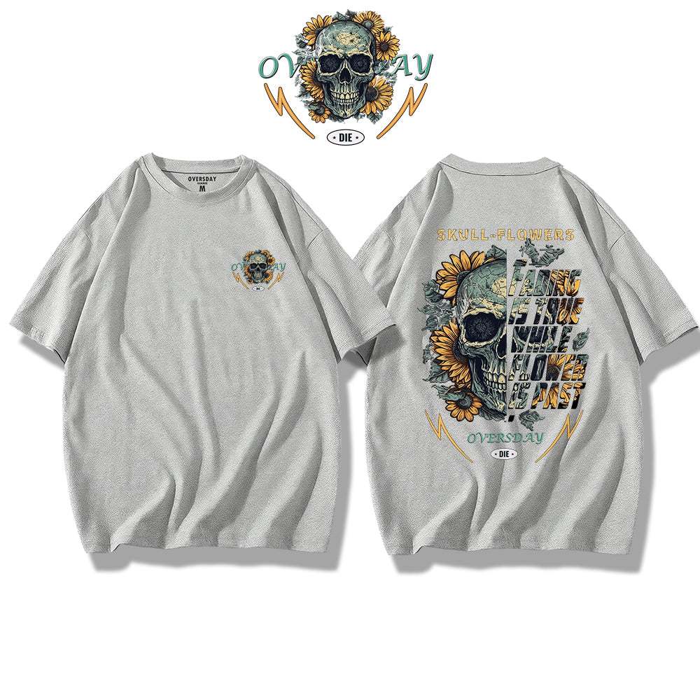 Skull Sunflower / Loose Tee