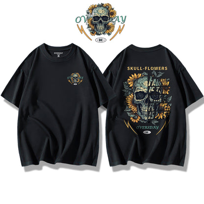 Skull Sunflower / Loose Tee