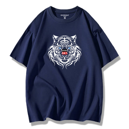 Mystical Blue Eyed White Tiger / Loose Tee