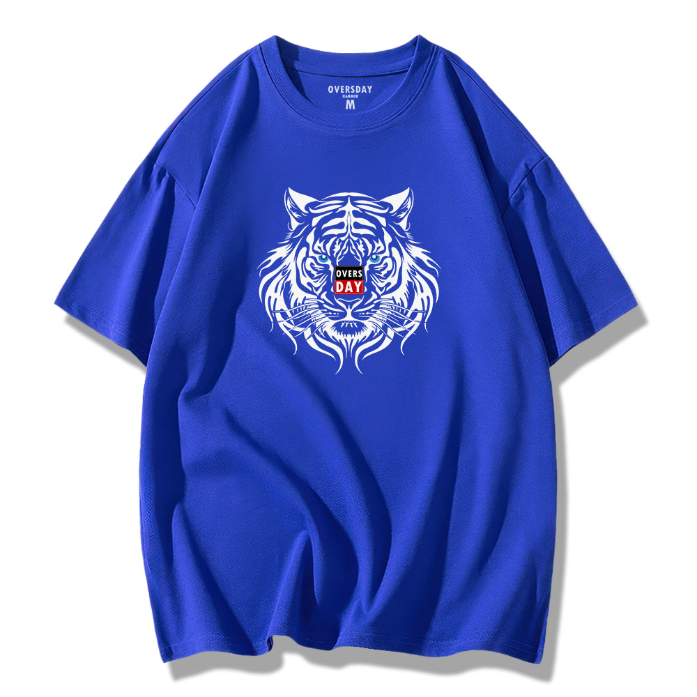 Mystical Blue Eyed White Tiger / Loose Tee