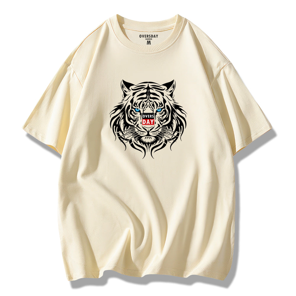 Mystical Blue Eyed White Tiger / Loose Tee