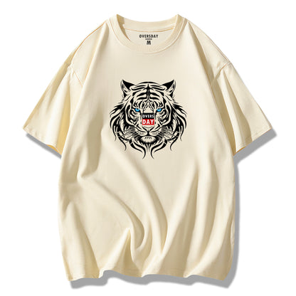 Mystical Blue Eyed White Tiger / Loose Tee