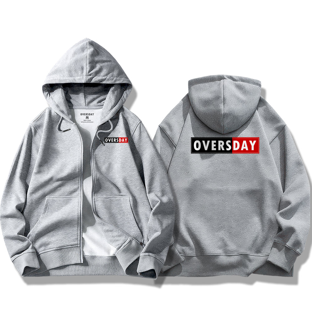 OVERSDAY Classic Logo / Zip Up Hoodie