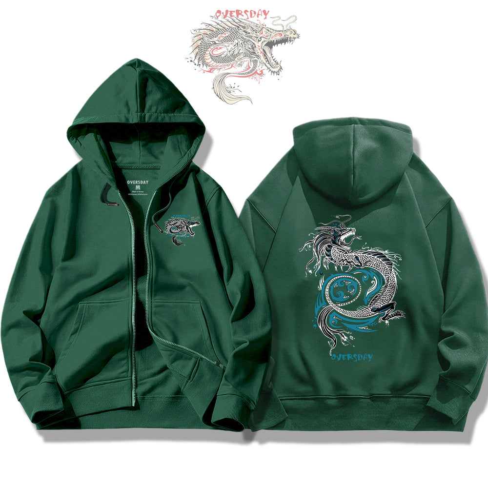 Fierce Dragon / Zip Up Hoodie