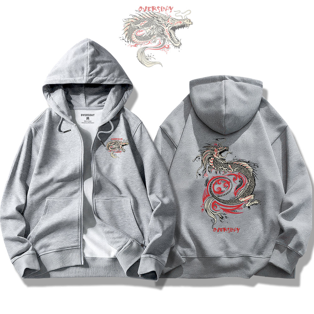 Fierce Dragon / Zip Up Hoodie