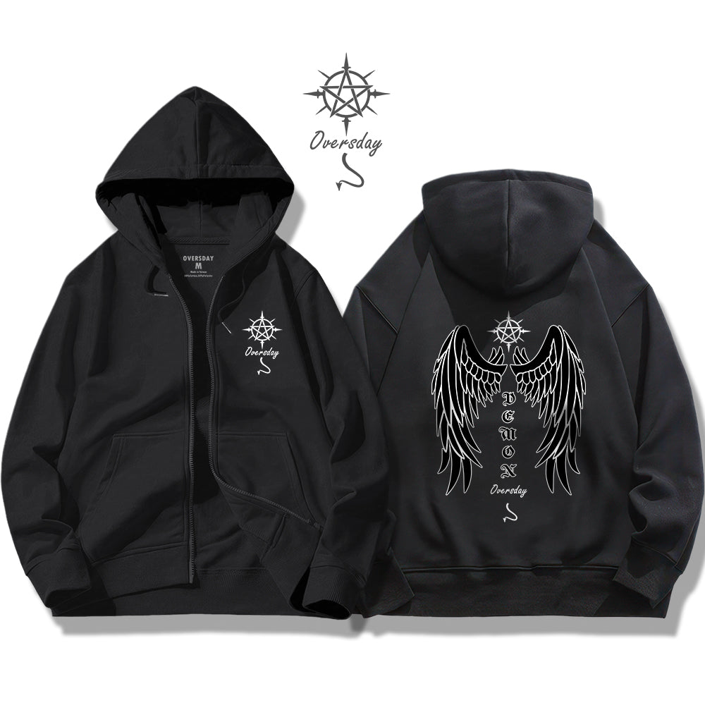 Wing of Demon / Zip Up Hoodie