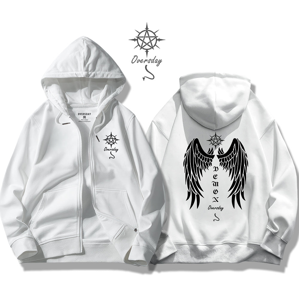 Wing of Demon / Zip Up Hoodie