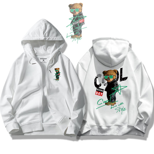 Cool Bear / Zip Up Hoodie