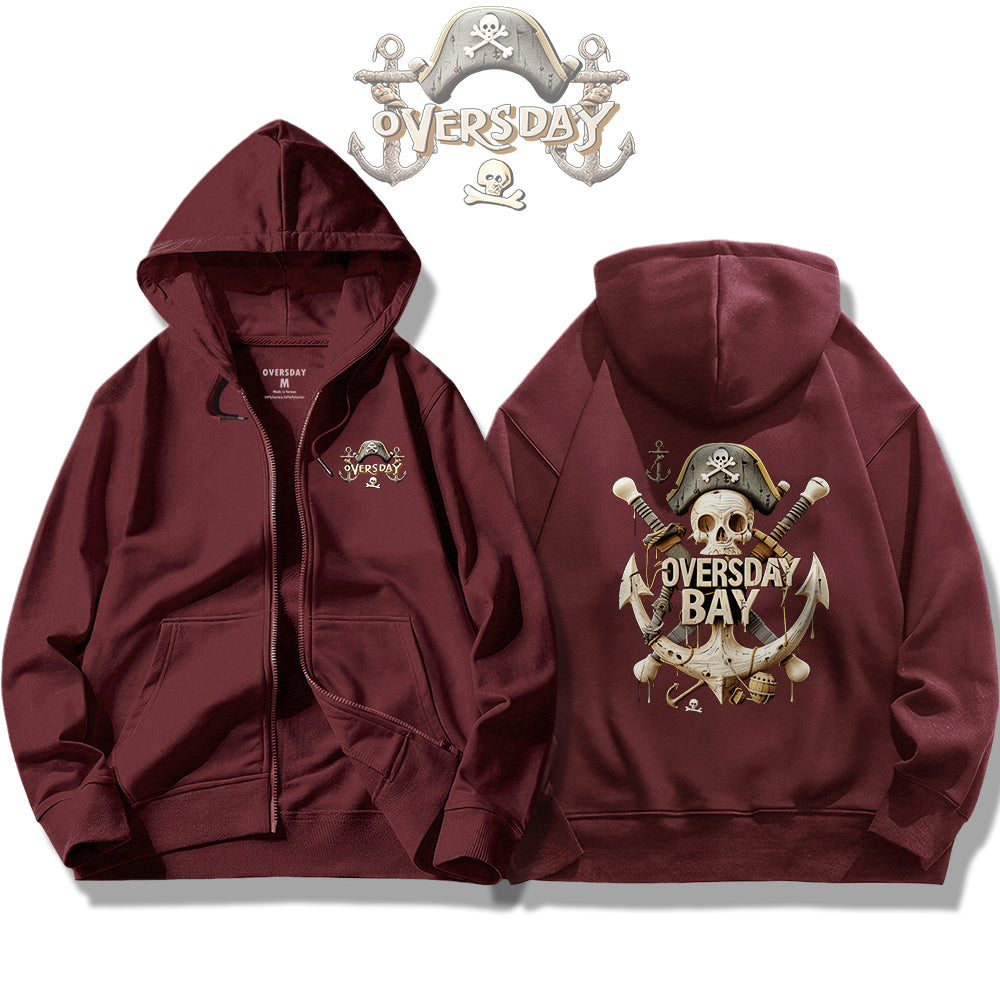 Pirate Bay / Zip Up Hoodie