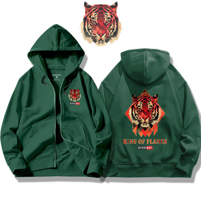 King of Flames / Zip Up Hoodie